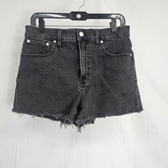 Madewell Pants - Madewell The Perfect Jean Short In Washed Black Cut Off Women's Size 29